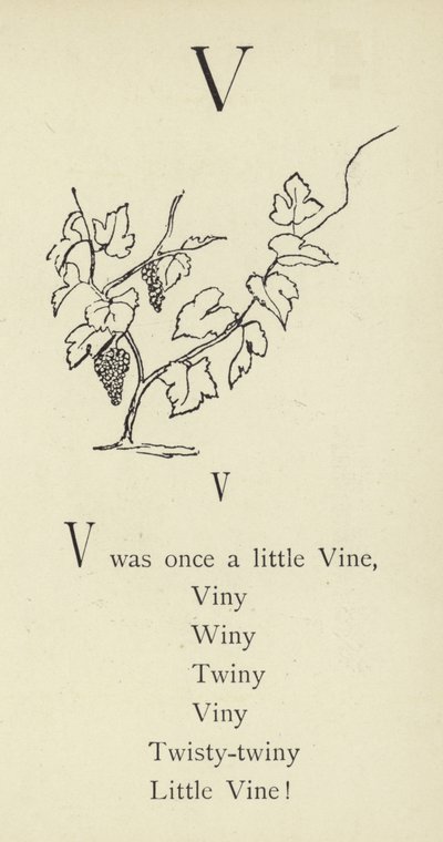 The Letter V by Edward Lear